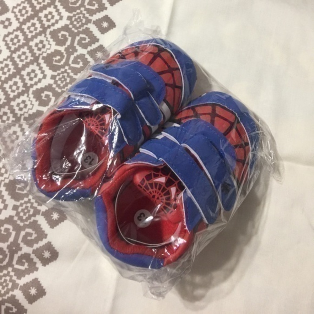 🕷Spider man Round toe baby Toddler shoes KA